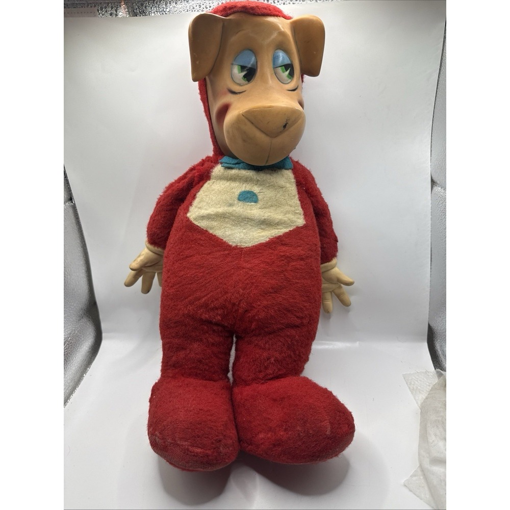 VINTAGE RUBBER FACE PLUSH KNICKERBOCKER 1959  HUCKLEBERRY HOUND DOLL